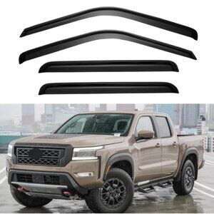 Vent Visors  2022-24 Nissan Frontier Crew Cab - Window Rain Guards (4) BRAND NEW